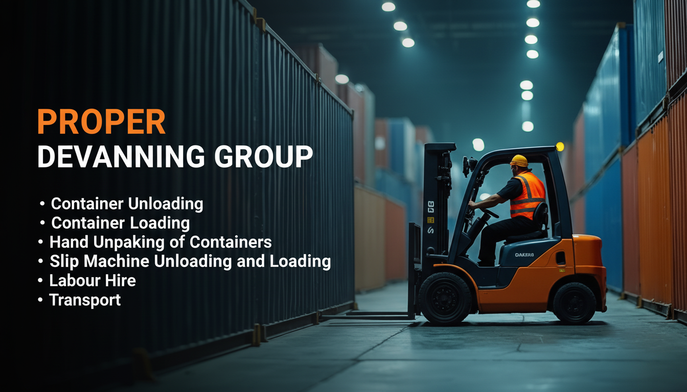 Devanning Container Checklist PROPER DEVANNING GROUP